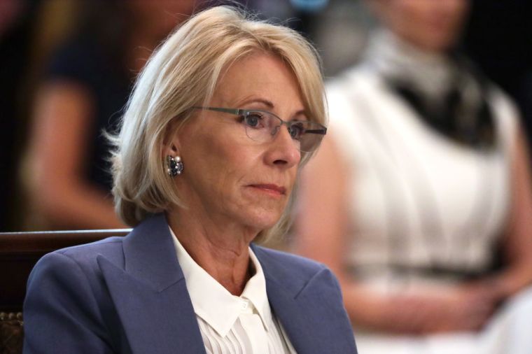 Education Secretary Betsy DeVos, resigned