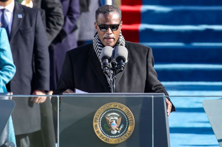 Reverend Dr. Silvester Beaman delivers the benediction