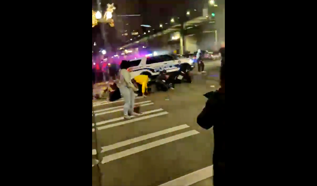 Tacoma, Washington police plow into bystanders at street race