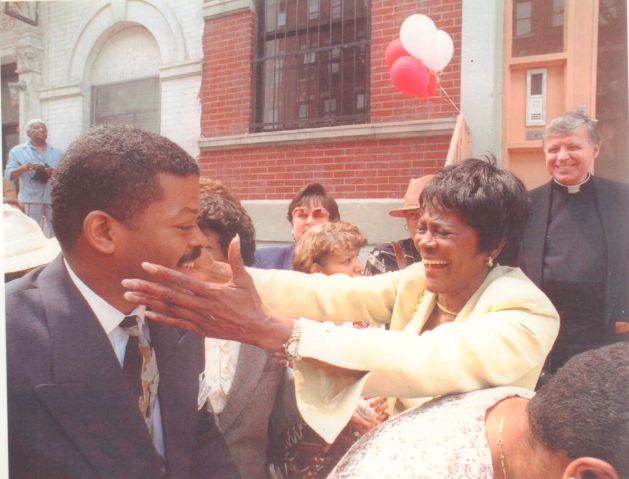 Actress Cicely Tyson at opening of renovated East Harlem Houses in 1994