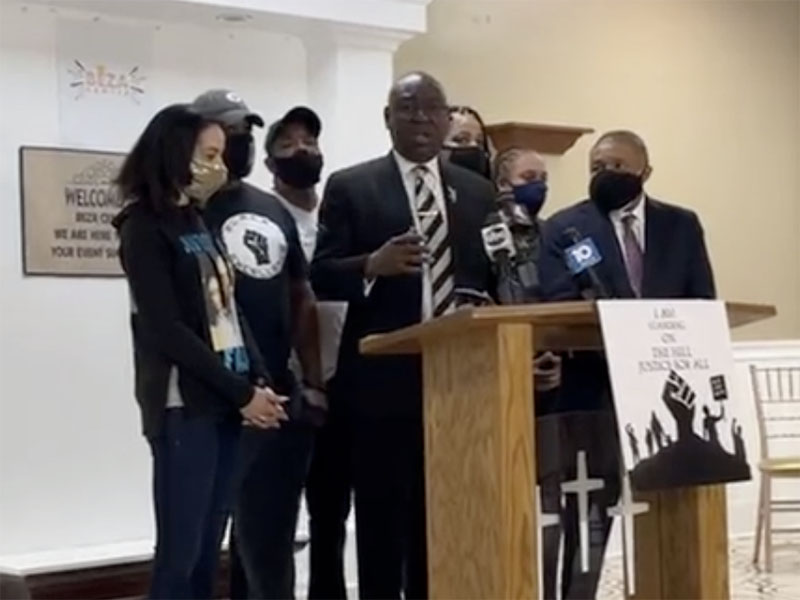 Andre Hill family press conference with Ben Crump