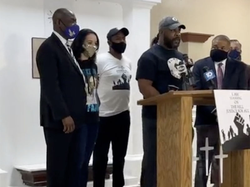 Andre Hill family press conference with Ben Crump