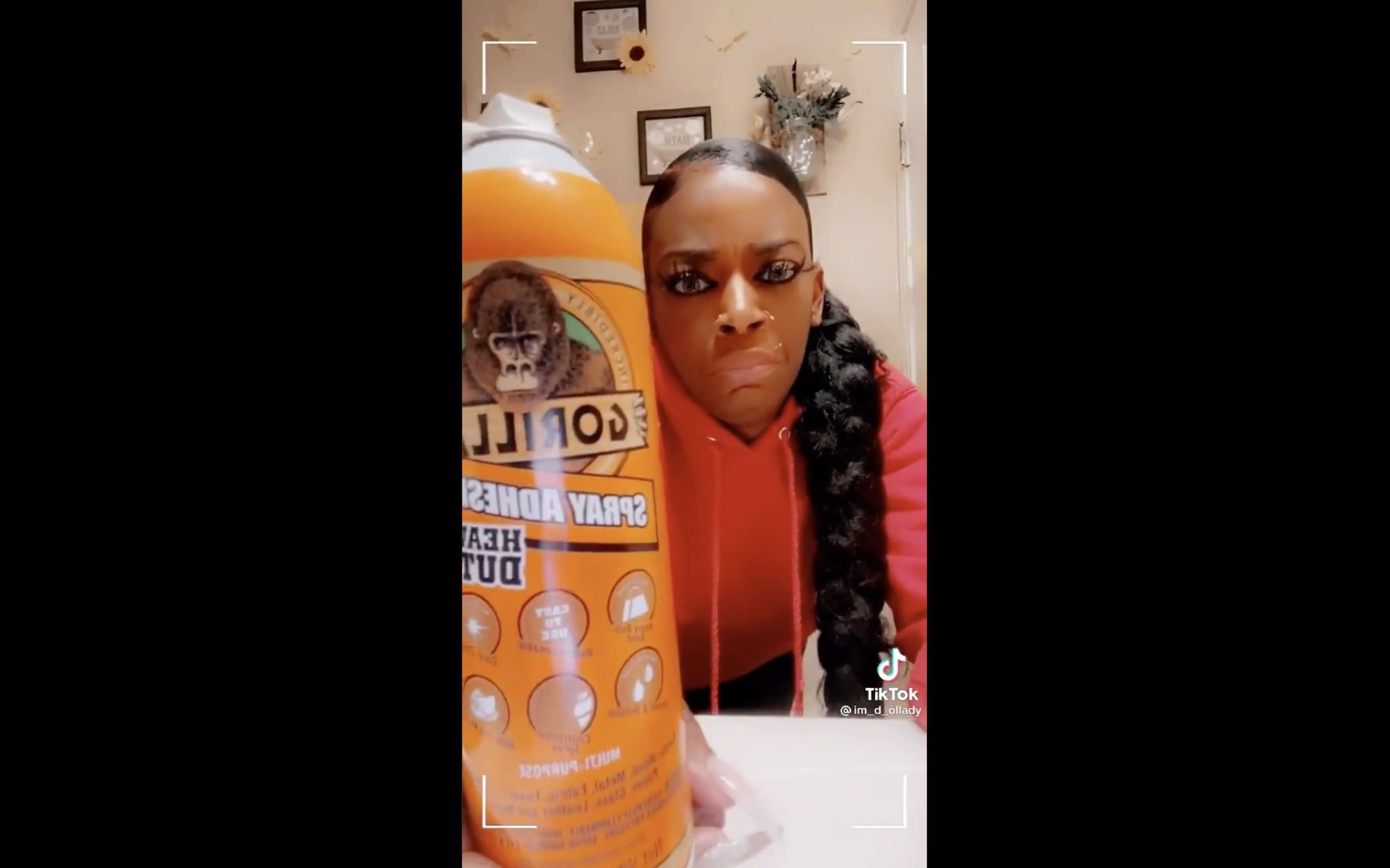 Tessica Brown, used Gorilla Glue on her hair