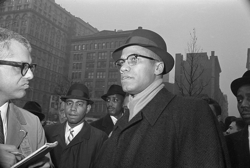 Malcolm X Standing Headshoulders
