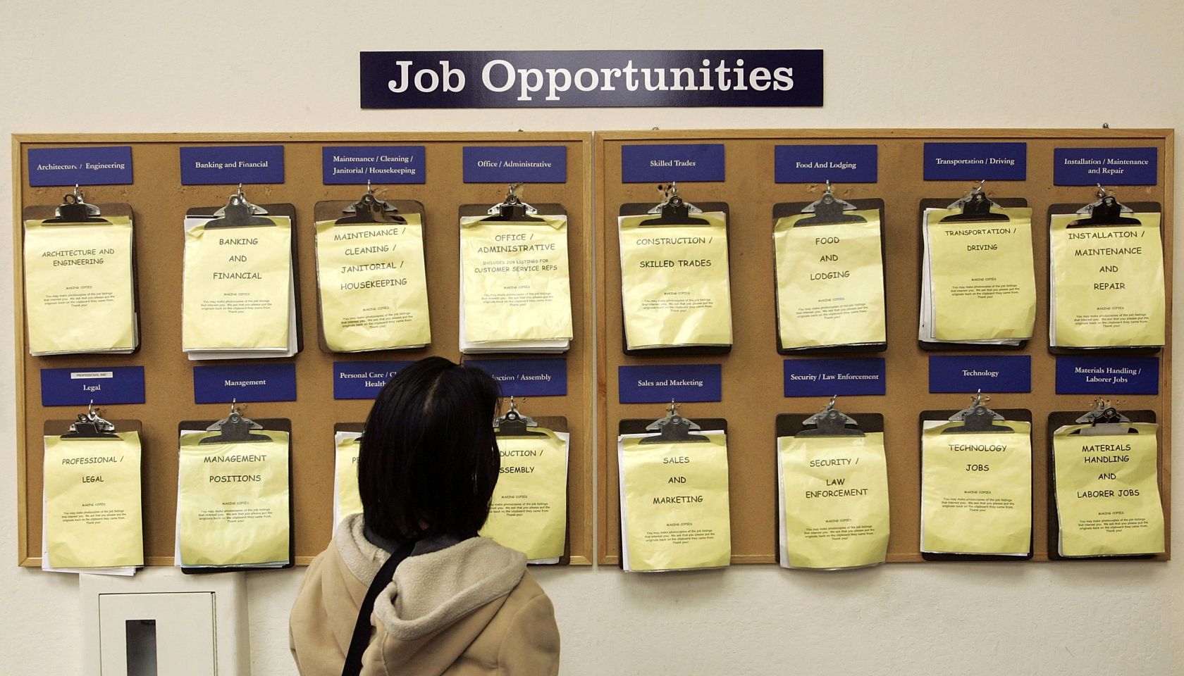 U.S. Jobless Claims Fall To Near Six-Year Low