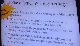 Slave letter writing assignment