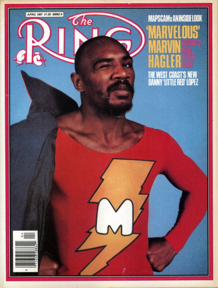 Ring Magazine Cover - Marvin Hagler
