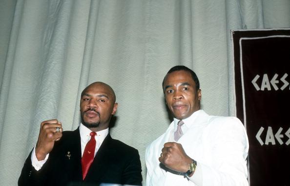 Marvin Hagler and Sugar Ray Leonard Press Conference