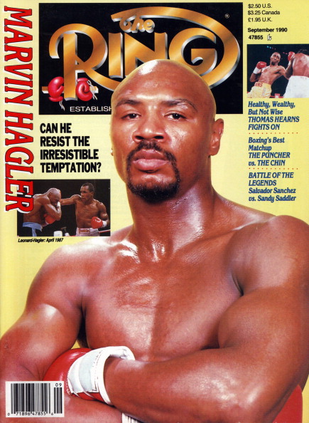 Ring Magazine Cover - Marvin Hagler ...