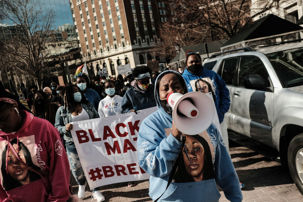 One Year Anniversary Of The Killing Of Breonna Taylor Marked By Protests
