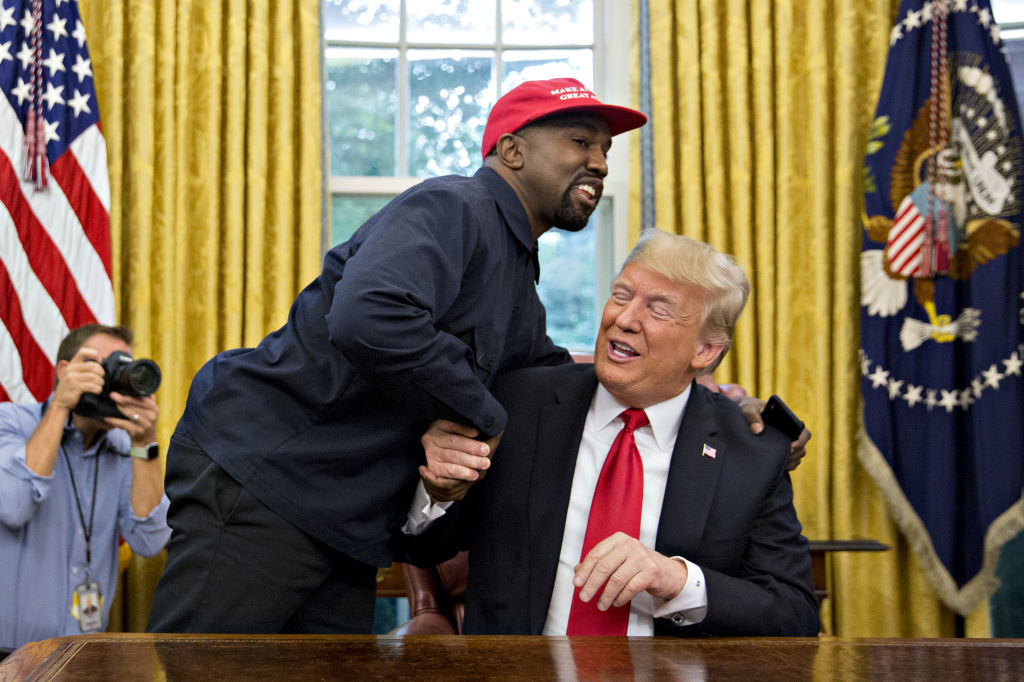 Kanye West Meets President Trump In The Oval Office Of The White House