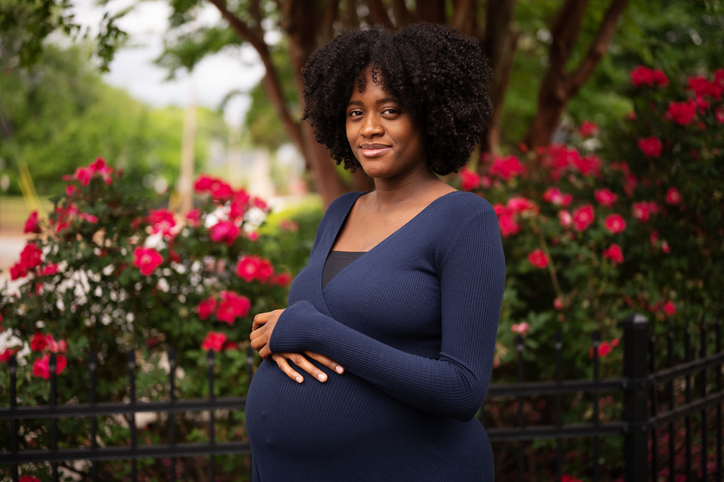 African American Pregnant Mother