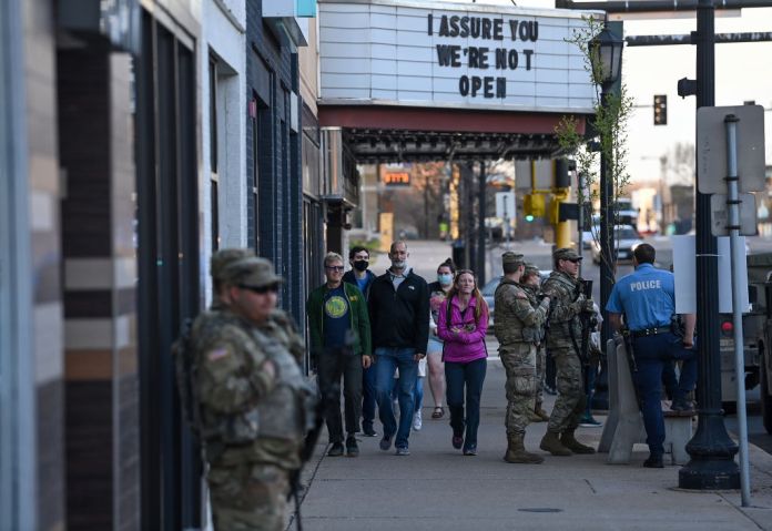 National Guard Stand Guard In Minneapolis