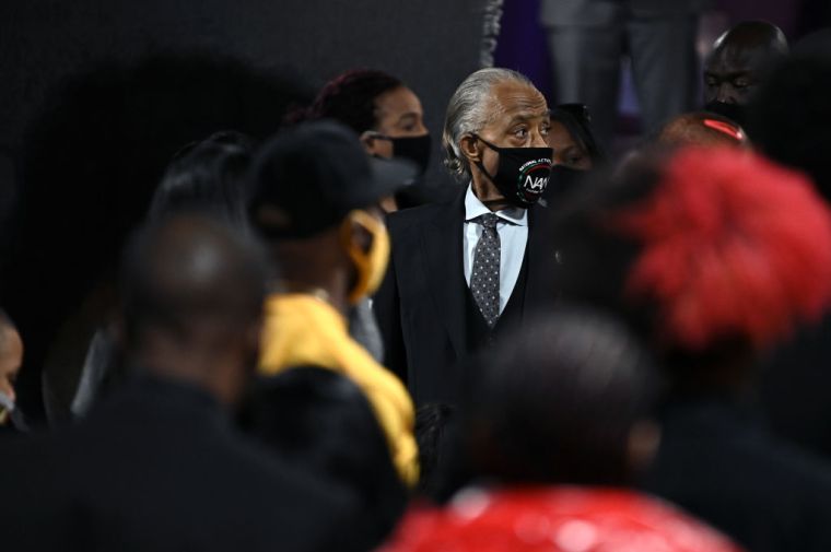 Rev. Al Sharpton arrives