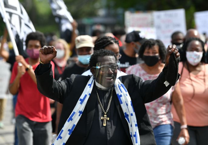 Protest after killing of Andrew Brown Jr. in North Carolina