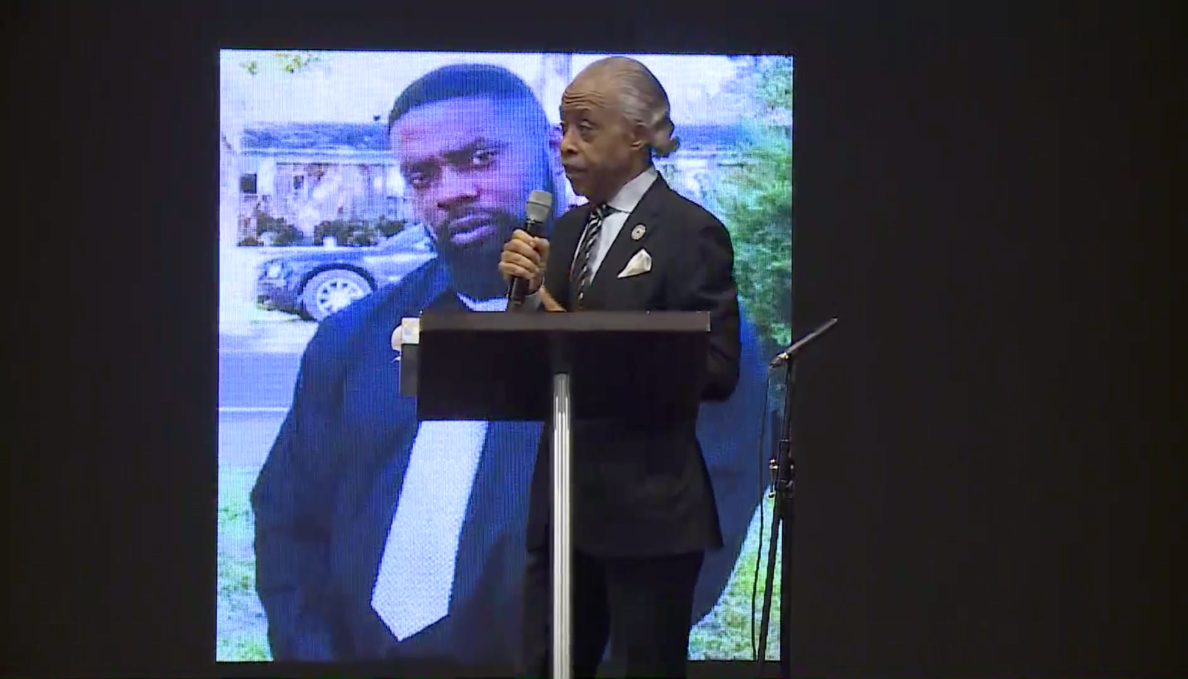 Al Sharpton at Andrew Brown Jr.'s funeral