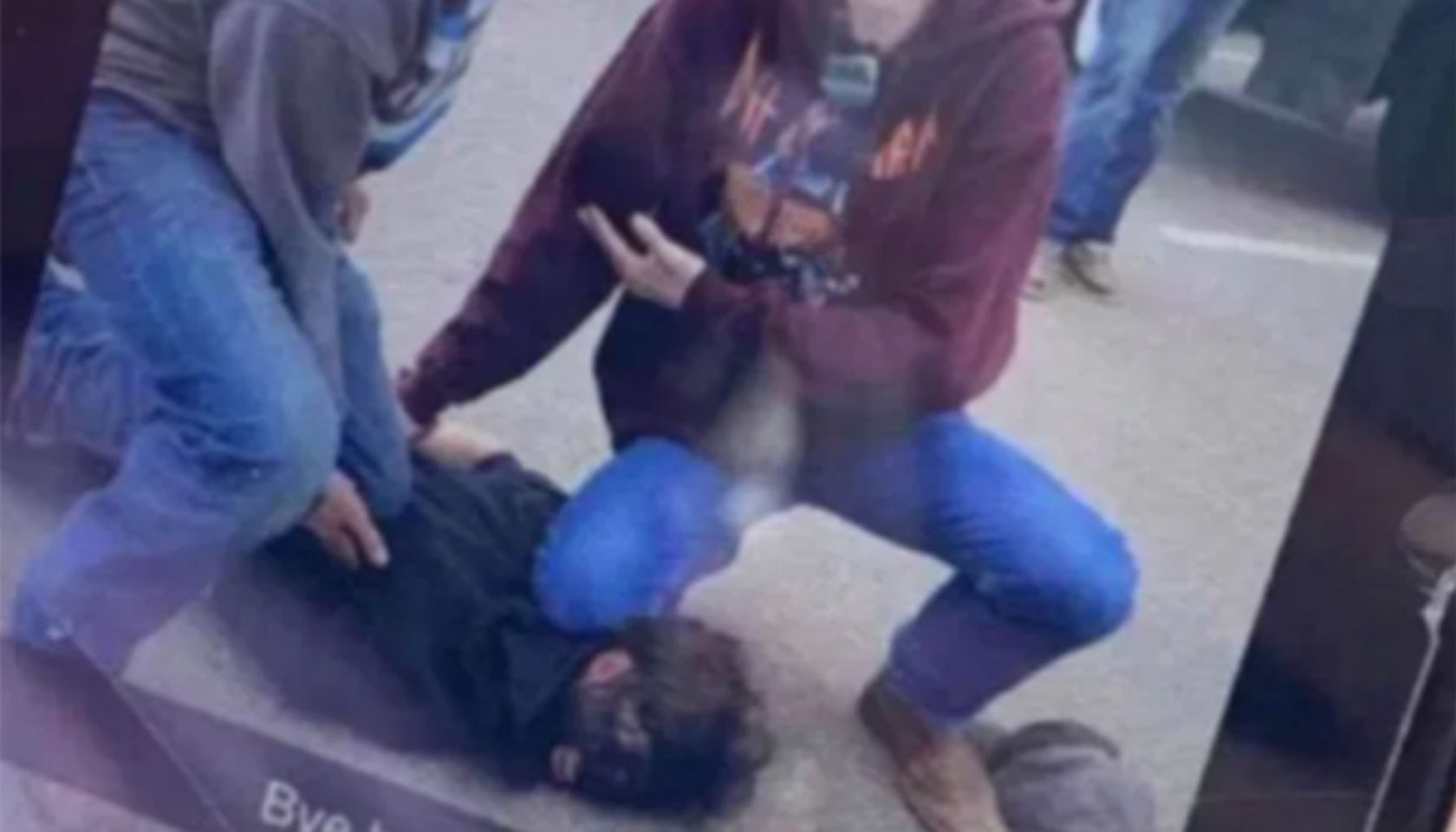 Mead High School students re-enacting George Floyd's murder