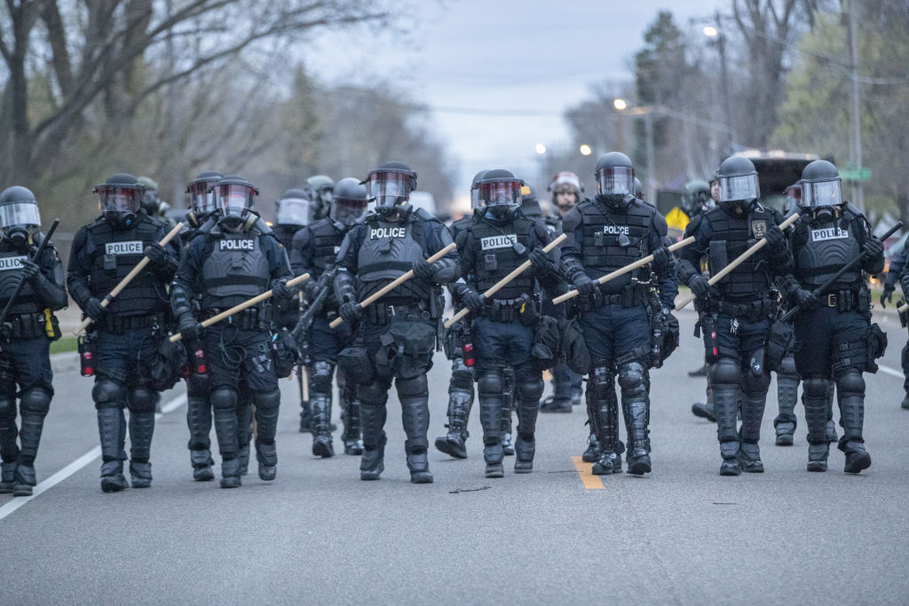Protest after an officer shot a man in Brooklyn Center
