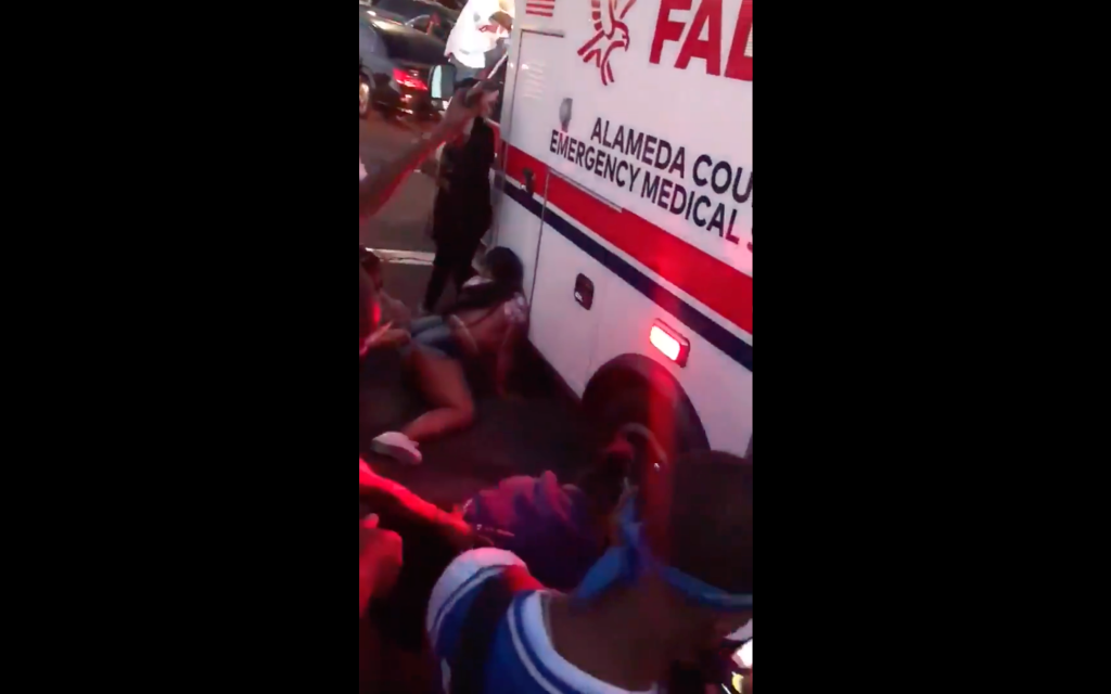 Juneteenth twerking on Oakland ambulance video