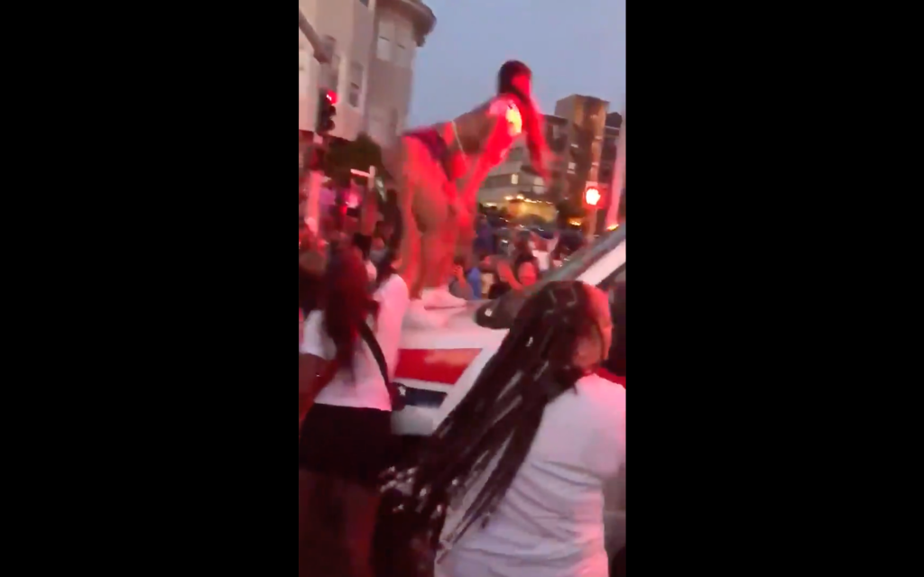 Juneteenth twerking on Oakland ambulance video