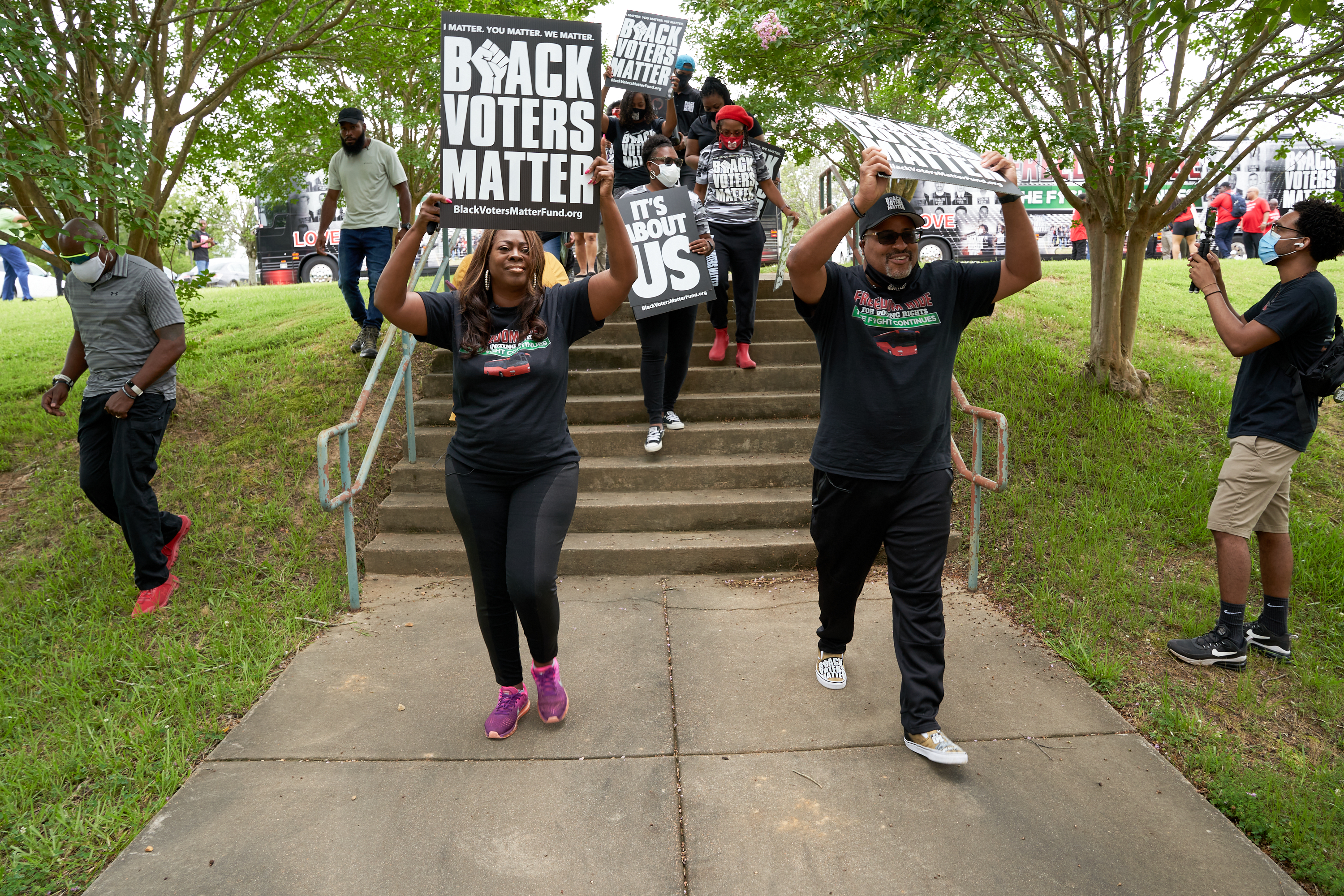 Black Voters Matter Bus, tour, voting rights, South Carolina, Charleston, election
