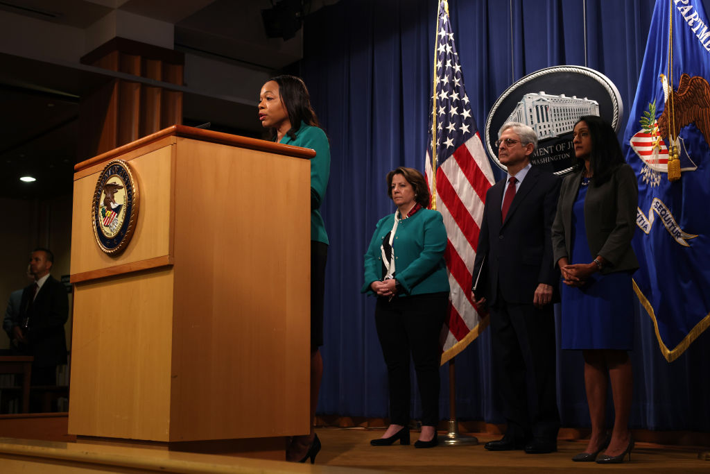 Attorney General Merrick Garland Holds News Conference On Voting Rights Enforcement Action