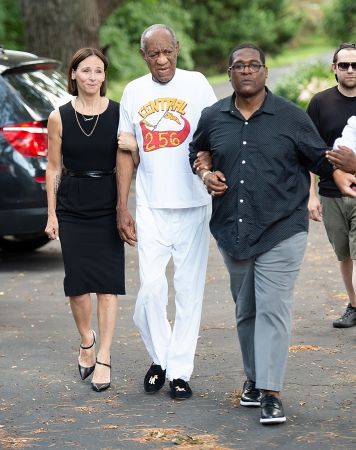 Bill Cosby Comes Out Of His Home To Talk To The Press With His Attorneys After Being Released From Prison In Pennsylvania