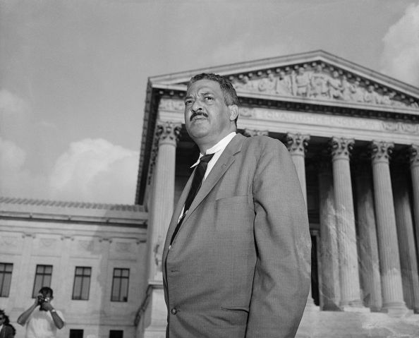 Thurgood Marshall Outside the Supreme Court