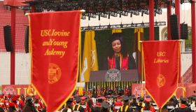 USCs 2021 Commencement at the Los Angeles Memorial Coliseum Friday May 14, 2021