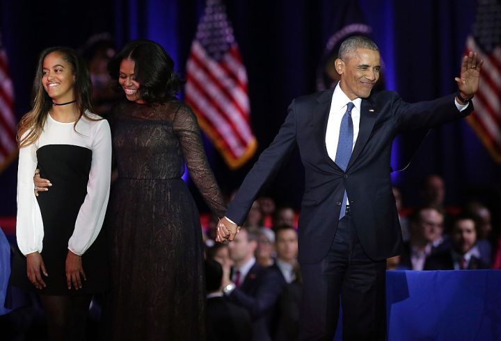 Obama Family, Obama's Farewell Address, 2017