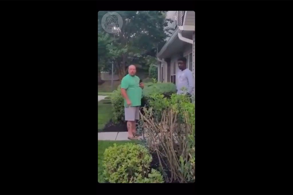 Edward Cagney Mathews, racist NJ man on video