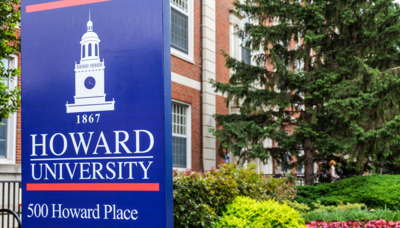 Washington DC, Howard University campus sign