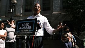 New York City Mayoral Candidate Eric Adams Holds Media Availability In Brooklyn