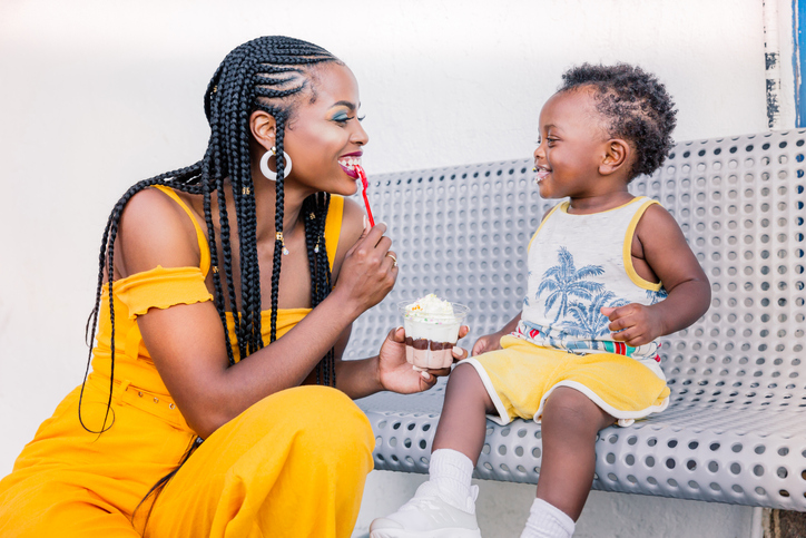 Mother and son ice cream, Togetherness, Parent, Parenting, Black Mother and Child, Black Mother and Son, African American mother, African American mother child, African American mother son