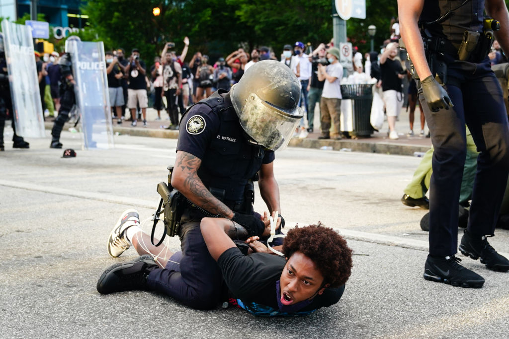 Atlanta Protest Held In Response To Police Custody Death Of Minneapolis Man George Floyd