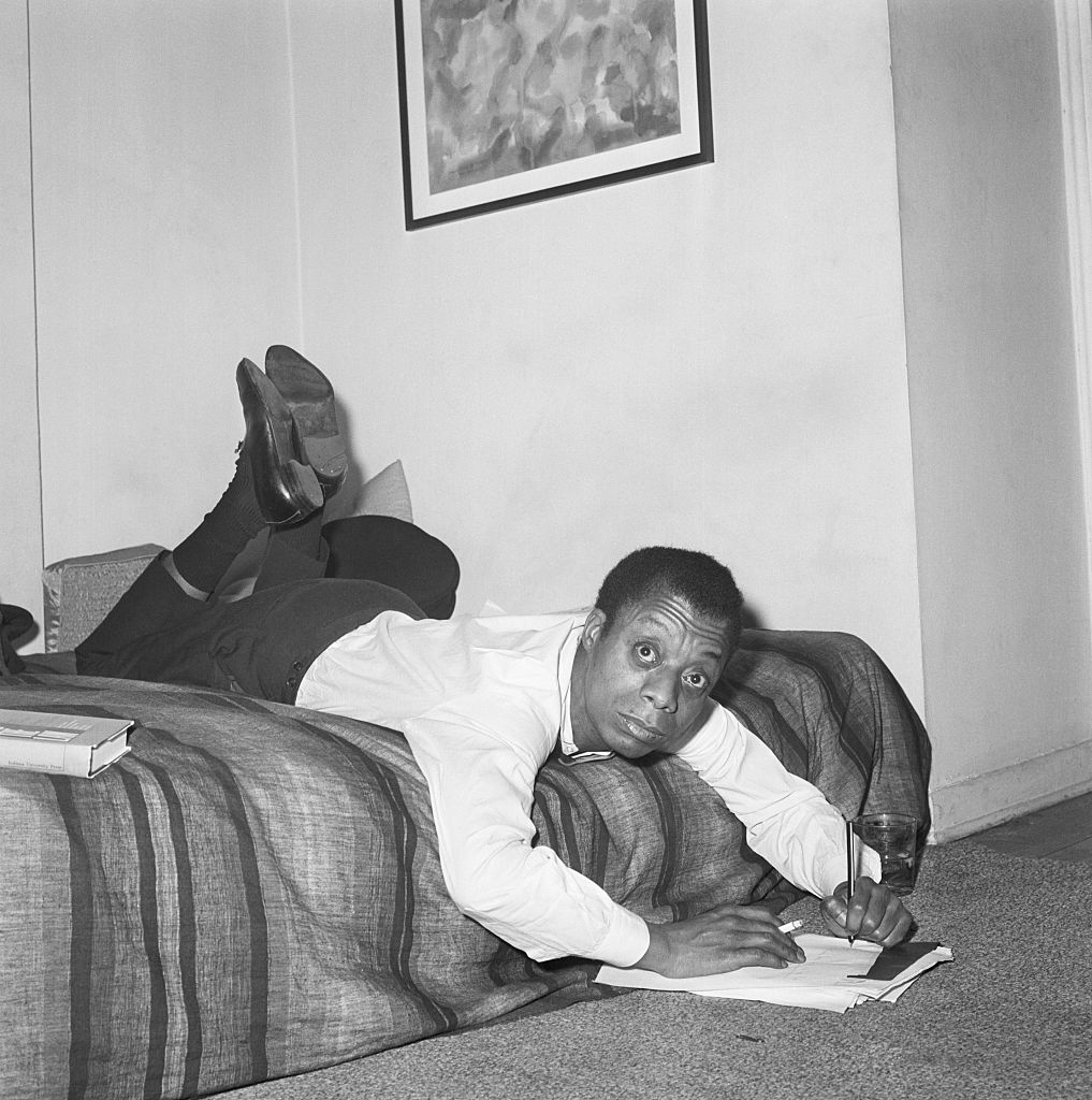 James Baldwin Gets Comfortable to Write