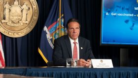 Governor Andrew Cuomo holds press briefing and makes...