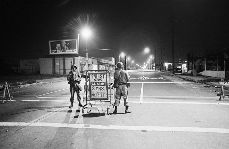 National Guardsmen in Watts