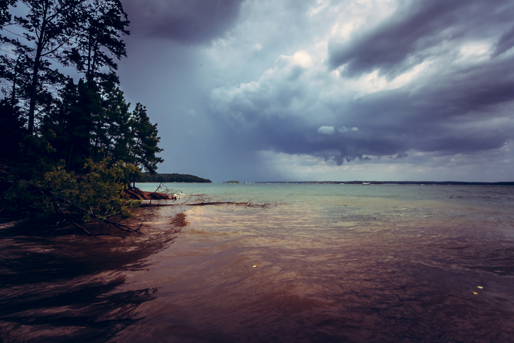 View Of Lake Lanier On Cloudy Day