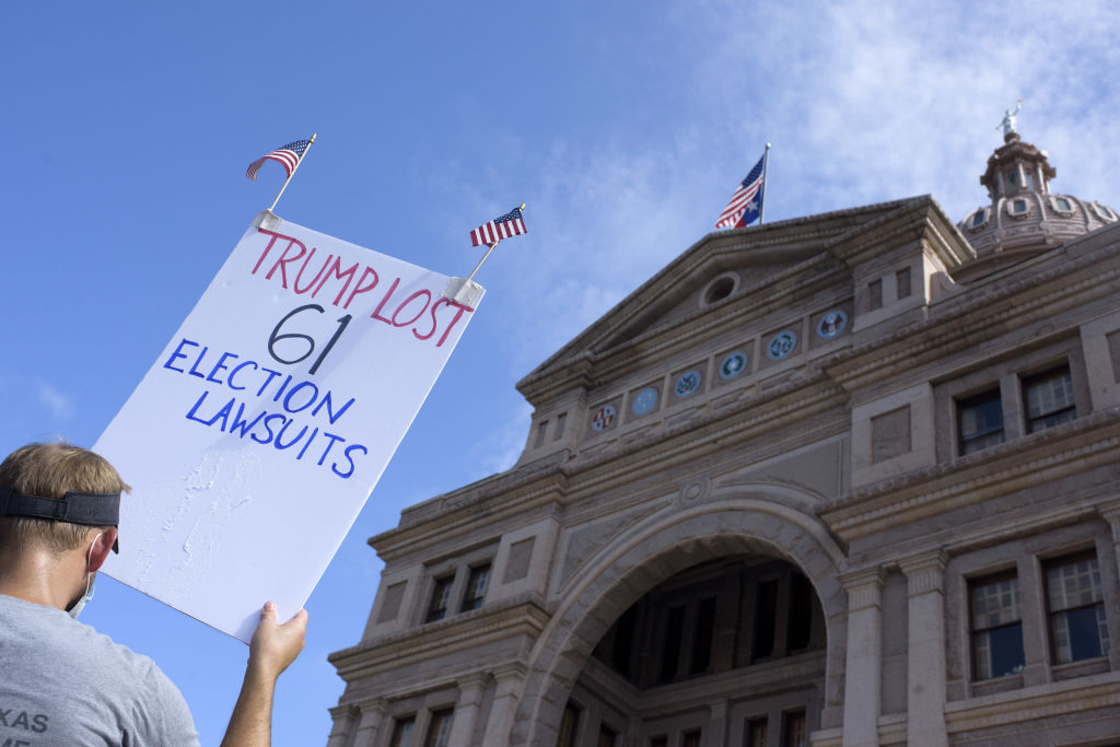 Demonstrators Attend Voting Rights Rally