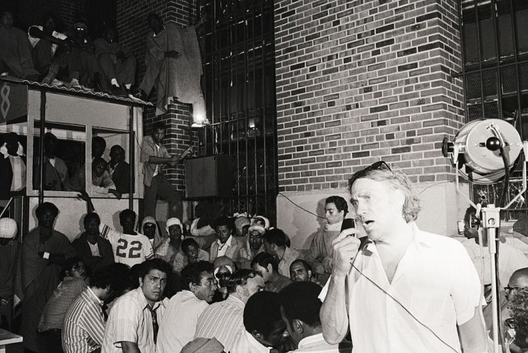 William Kunstler Addressing Prison Inmates