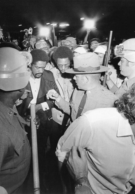 Bobby Seale Visits Attica State Correctional Facility