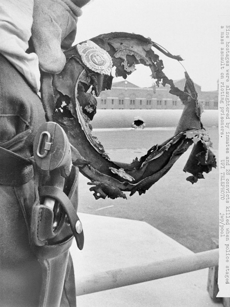 Burned Hat Framing Bullet Hole