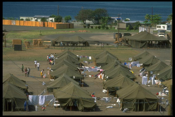 Haitian refugees picked up at sea by Coa