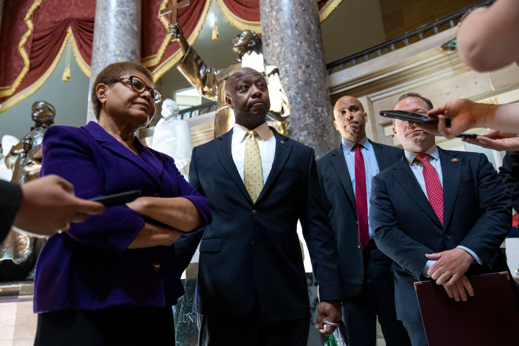 Lawmakers Hold Meeting On Police Reform Bill On Capitol Hill