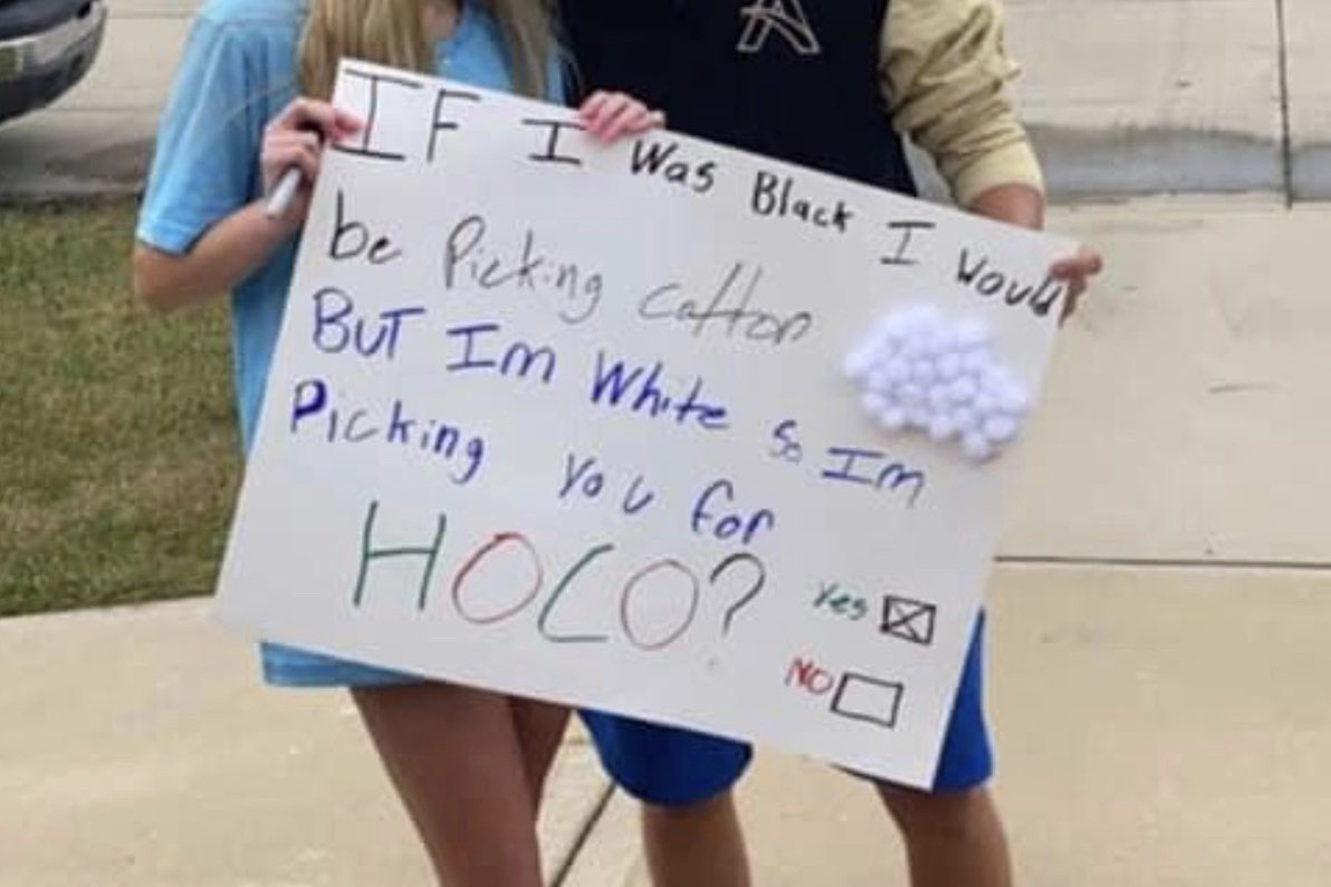 Olathe racist homecoming sign