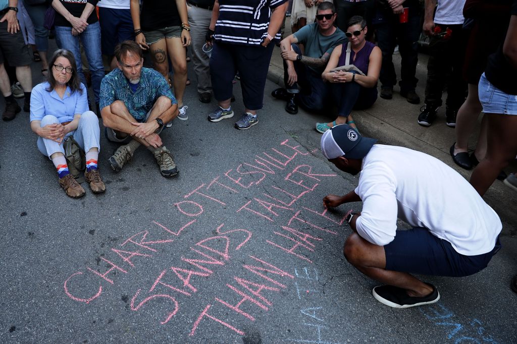 Community Of Charlottesville Mourns, After Violent Outbreak Surrounding Saturday's Alt Right Rally