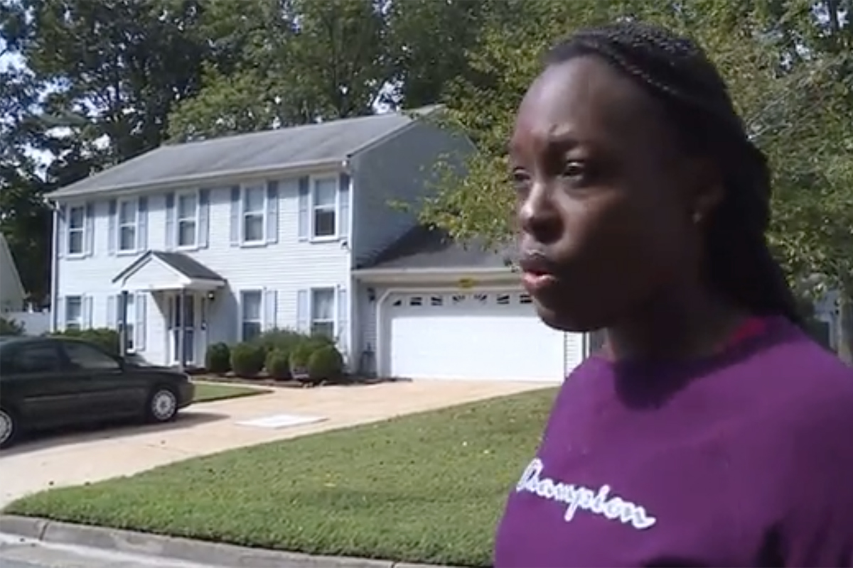 Jannique Martinez and racist neighbor who plays monkey sounds in Virginia Beach