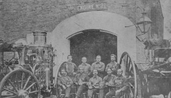 Group Portrait Of Chicago Fire Company