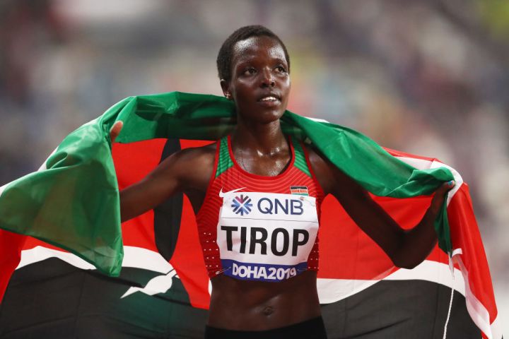 Agnes Tirop, Olympic long distance runner, 25